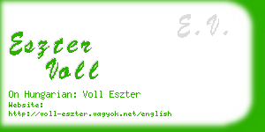 eszter voll business card